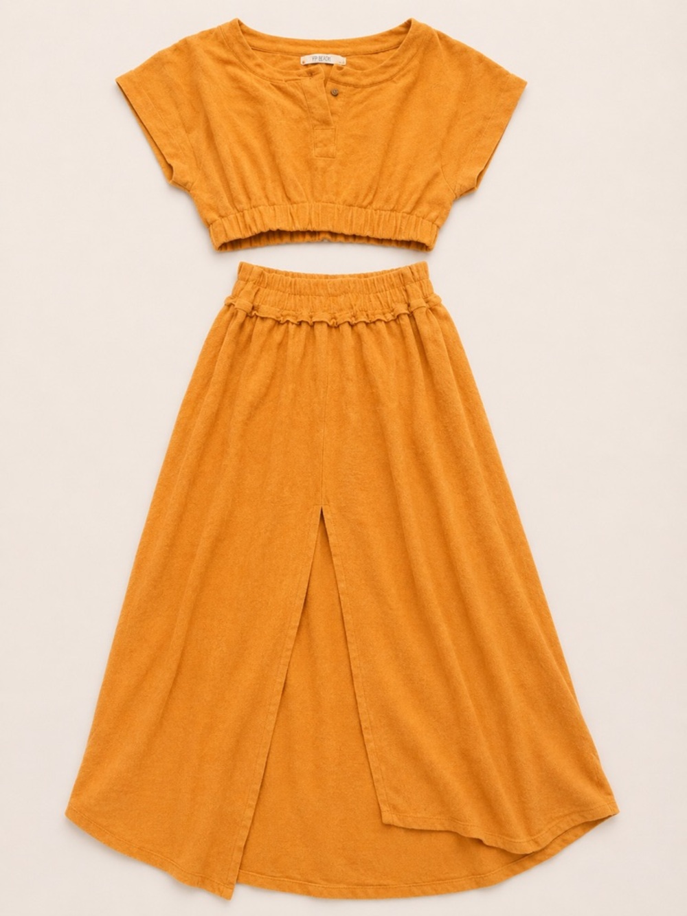 Free People Two-Piece Amber Terry Midi Dress Set